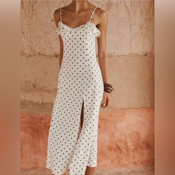 ZARA Polka Dot Lace-Up Dress Size M | Screen Worn on The Boys - Picture 3 of 15